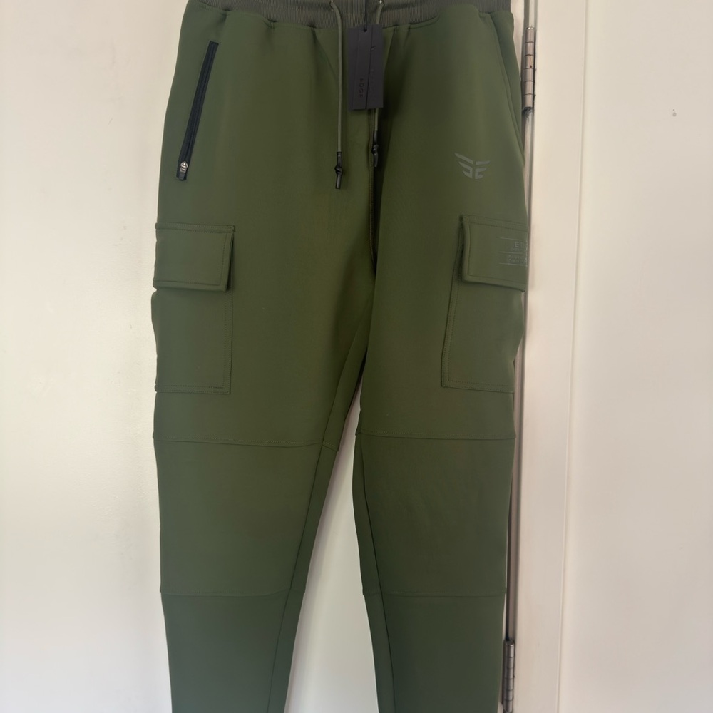 Edge Olive Cargo Pants for Men